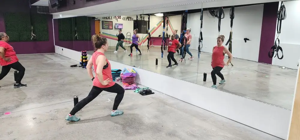 A Bungee Up fitness class on the cords, photo 1